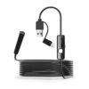Industrial Endoscope 5.5mm IP67 Waterproof Camera and 6 Led Adjustable Lights Snake Camera 3 in 1 USB Endoscope for Android Phone Computer Pipe Inspection